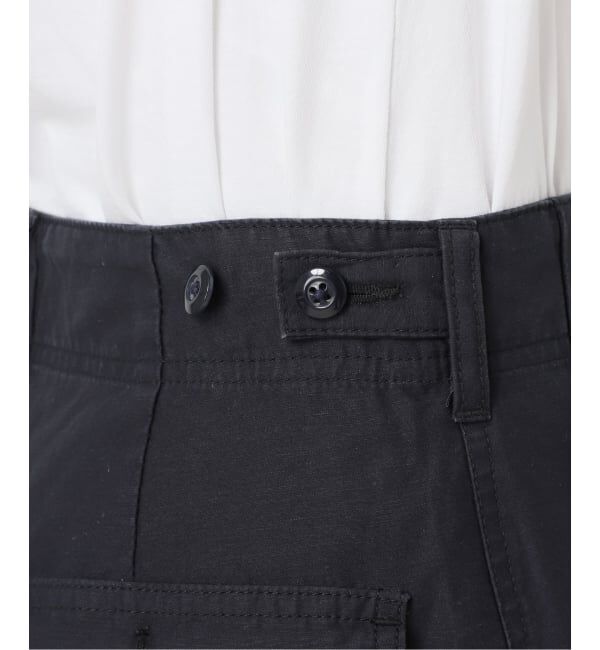 U by SPICK&SPAN「《追加》コットリネンバレルレッグルーズベイカーパンツ」|カーゴ|