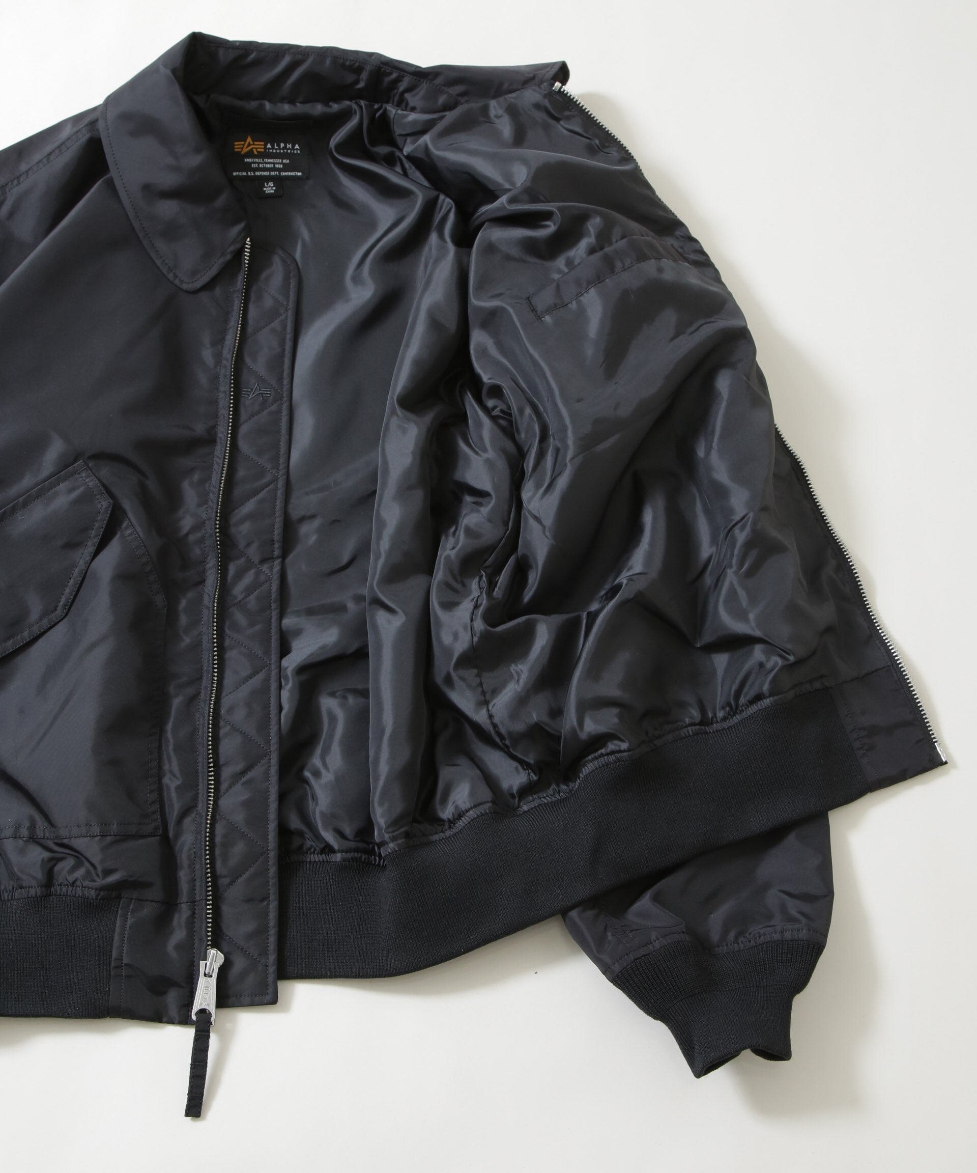 nano･universe「ALPHA INDUSTRIES/別注 CWU FLIGHT JACKET」|ブルゾン・スタジャン|