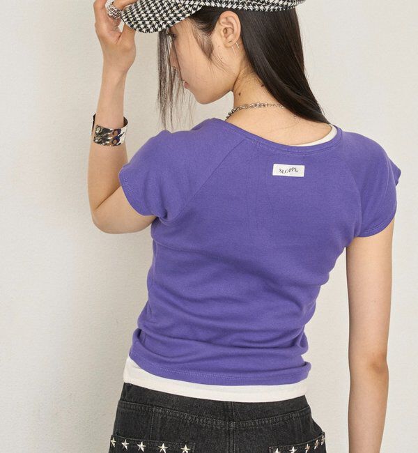  「【WEB限定カラーあり】【SLOPPY】 リブチビT」|Tシャツ・カットソー|