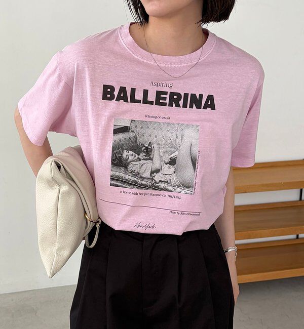  「〈GOOD ROCK SPEED〉BALLERINA PHOTO Tシャツ」|Tシャツ・カットソー|ピンク