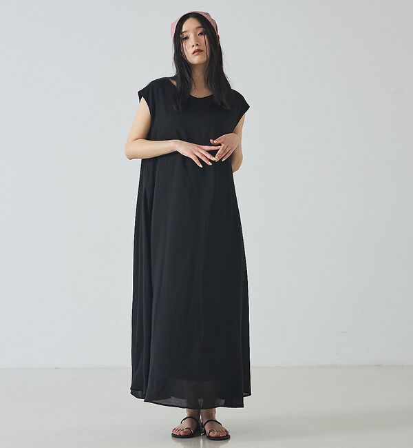 abahouse mavie「2枚仕立てシアーワンピース」|ワンピース|