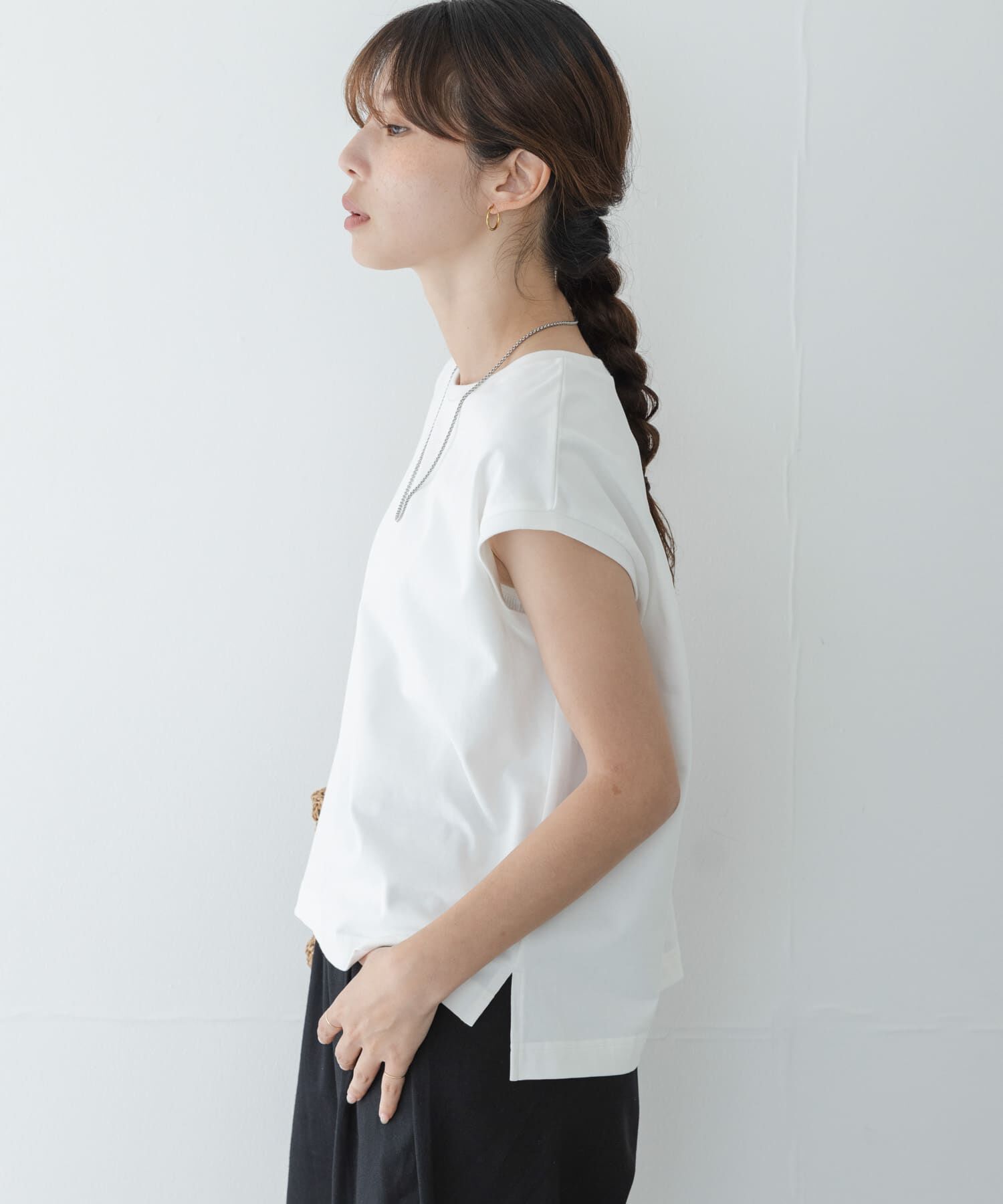 Sonny Label 「『UR TECH ひやサラクール』フレンチスリーブプルオーバー」|Tシャツ・カットソー|