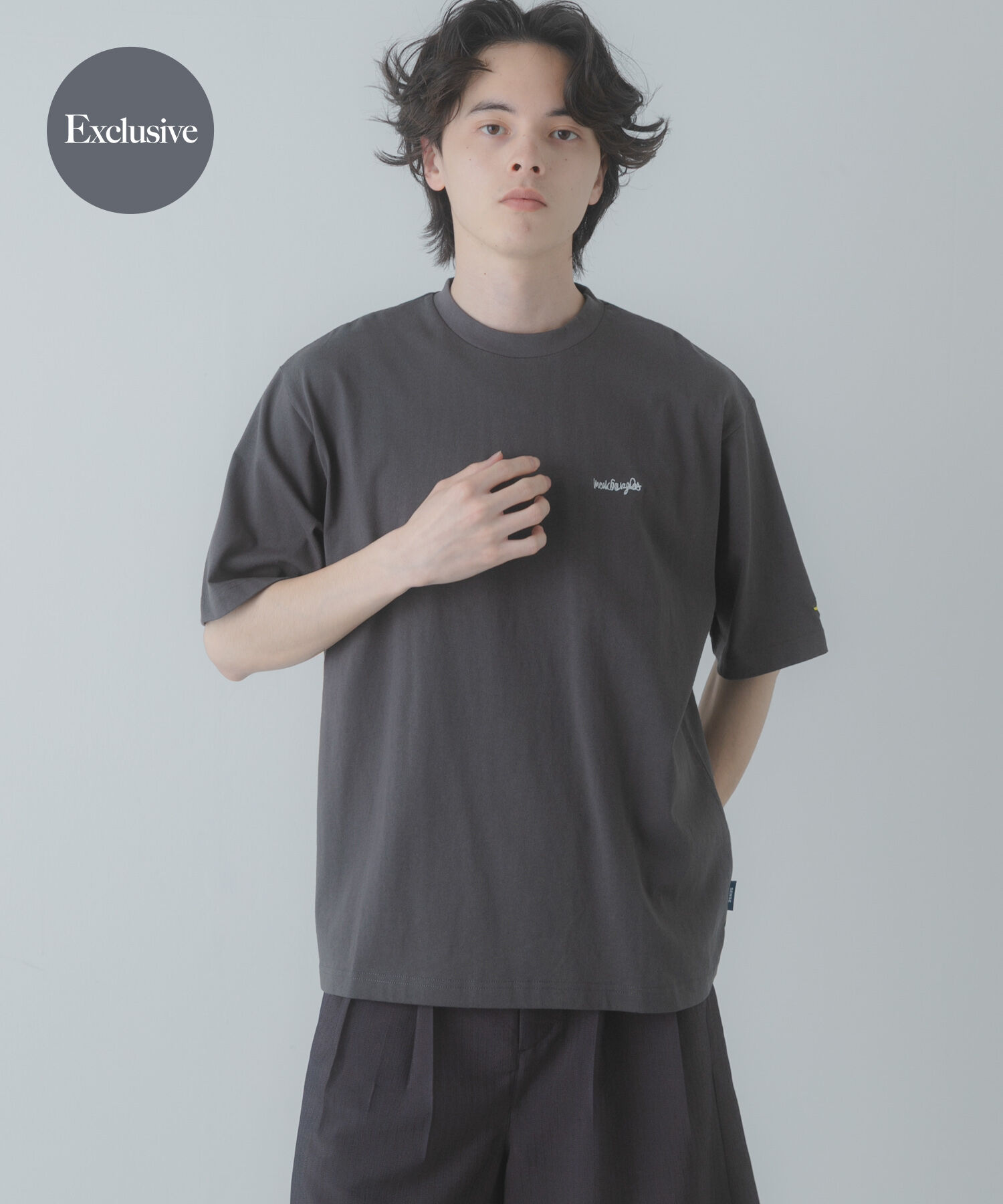 SENSE OF PLACE by URBAN RESEARCH「『別注』MARK GONZALES&times;SENSE OF PLACE　Short-Sleeve T-shirts」|Tシャツ・カットソー|チャコールグレー