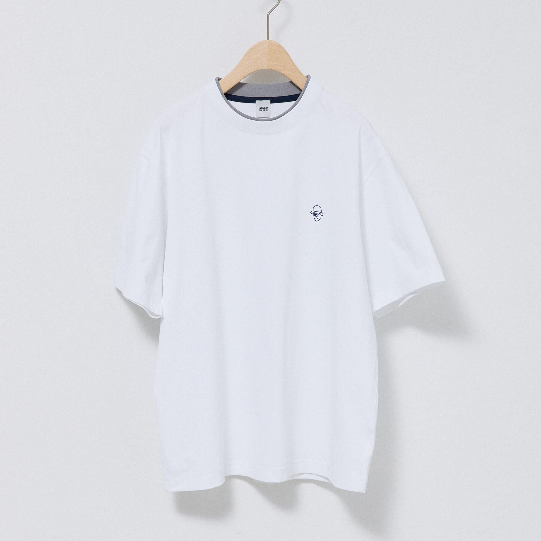 TAKEO KIKUCHI「【汗染み軽減】フェイクレイヤー ワンポイント プルオーバー」|Tシャツ・カットソー|