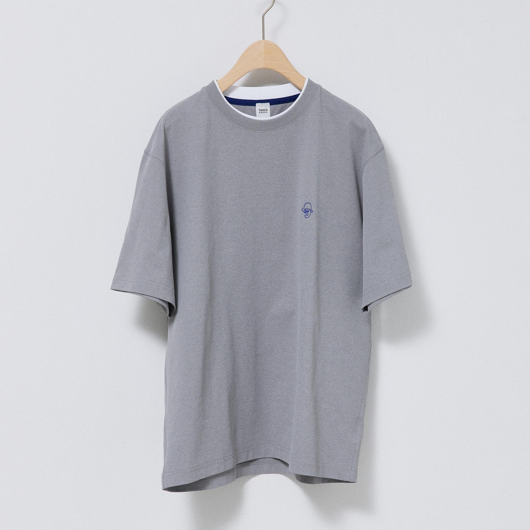 TAKEO KIKUCHI「【汗染み軽減】フェイクレイヤー ワンポイント プルオーバー」|Tシャツ・カットソー|