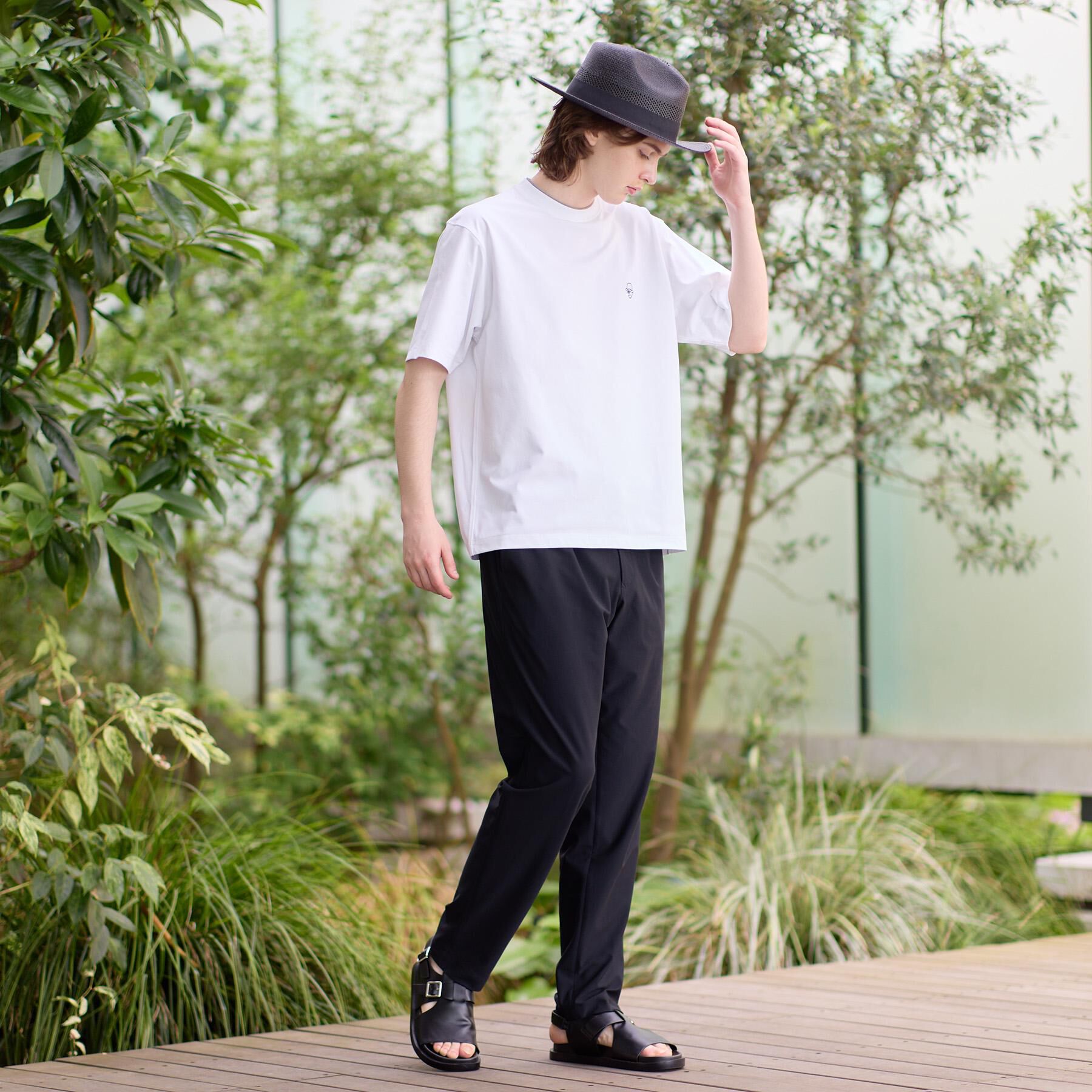 TAKEO KIKUCHI「【汗染み軽減】フェイクレイヤー ワンポイント プルオーバー」|Tシャツ・カットソー|