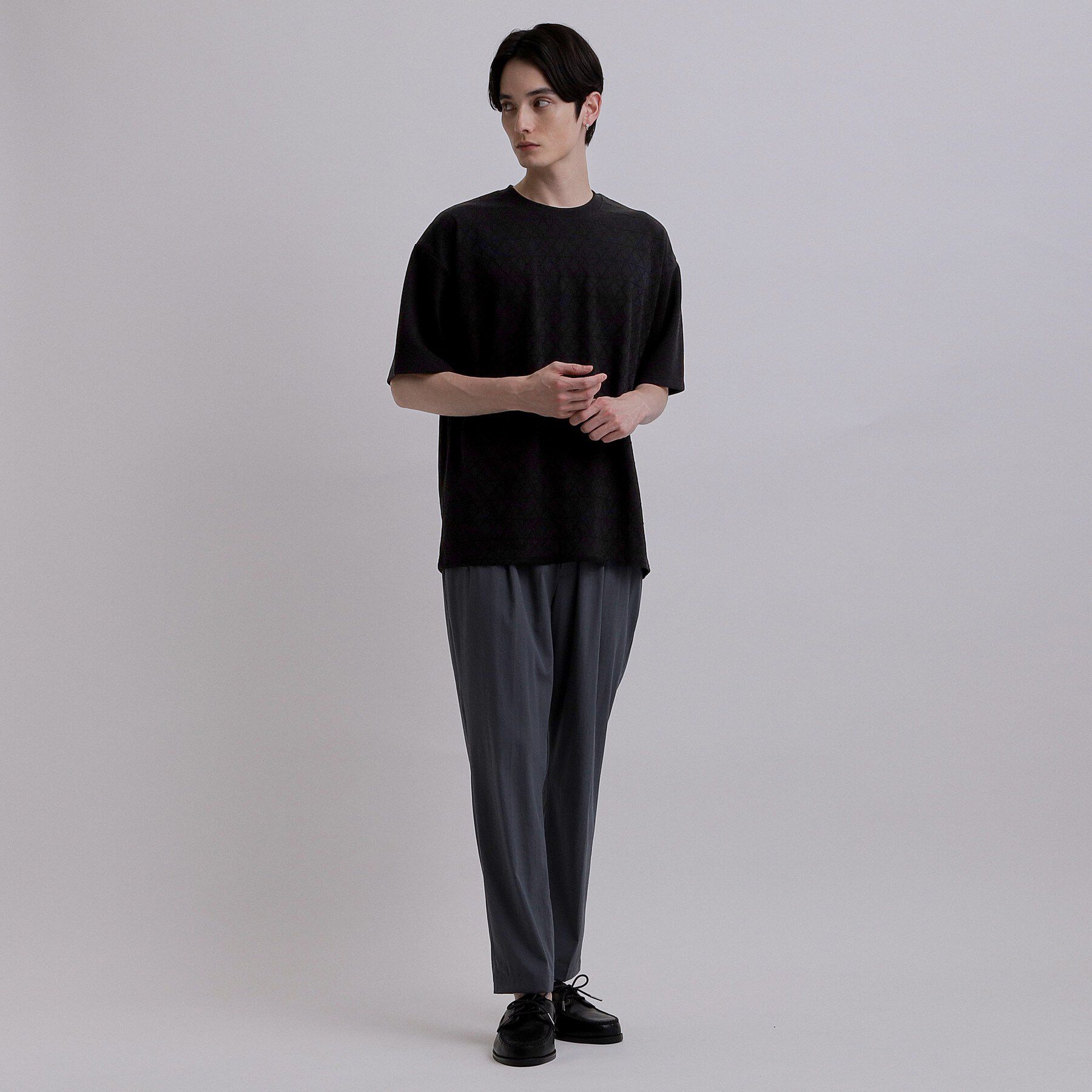 tk.TAKEO KIKUCHI「バイヤスジャカードTシャツ」|Tシャツ・カットソー|