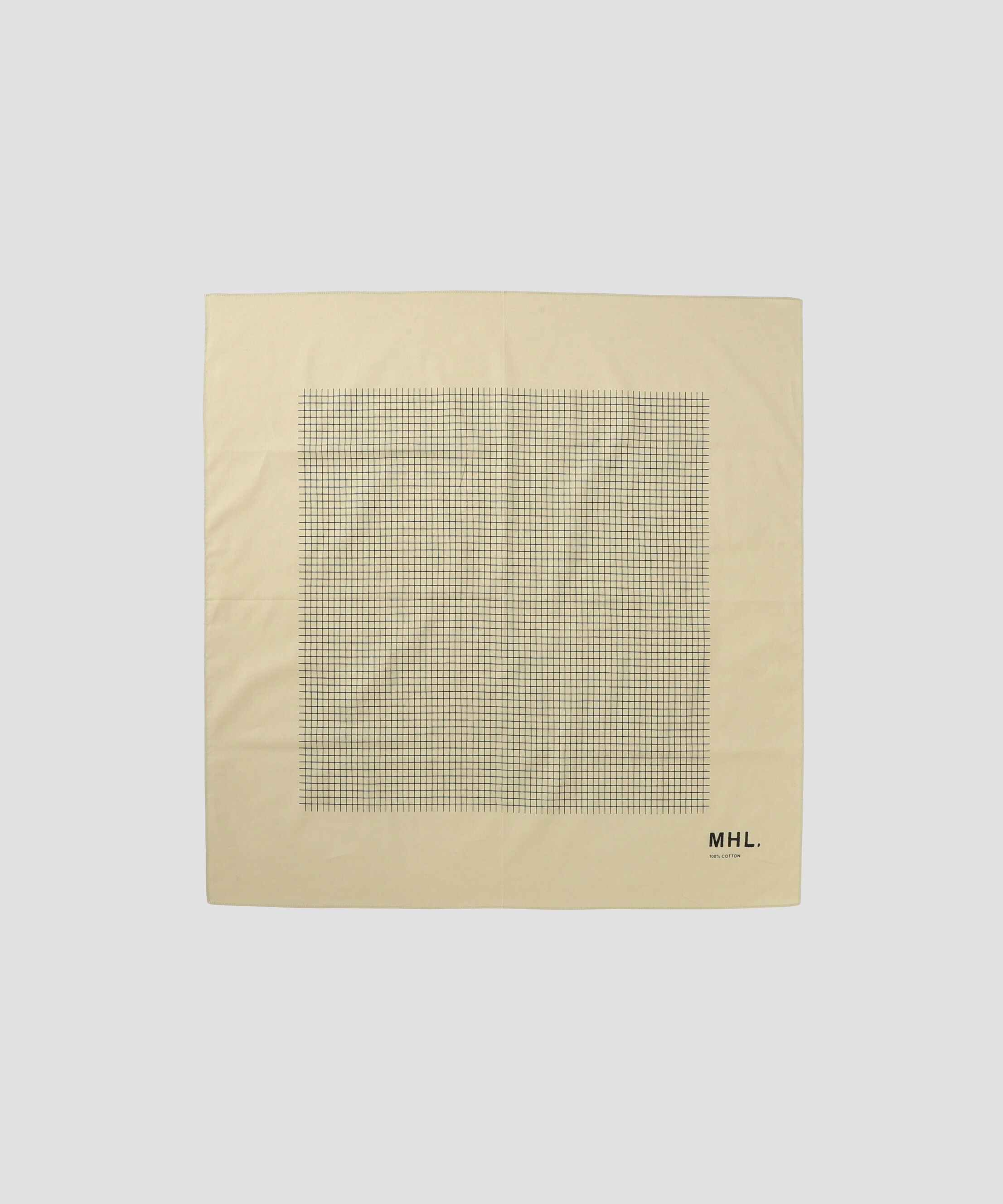 MHL.「PLAIN GRID SCARF」|バンダナ・スカーフ|SAGE7