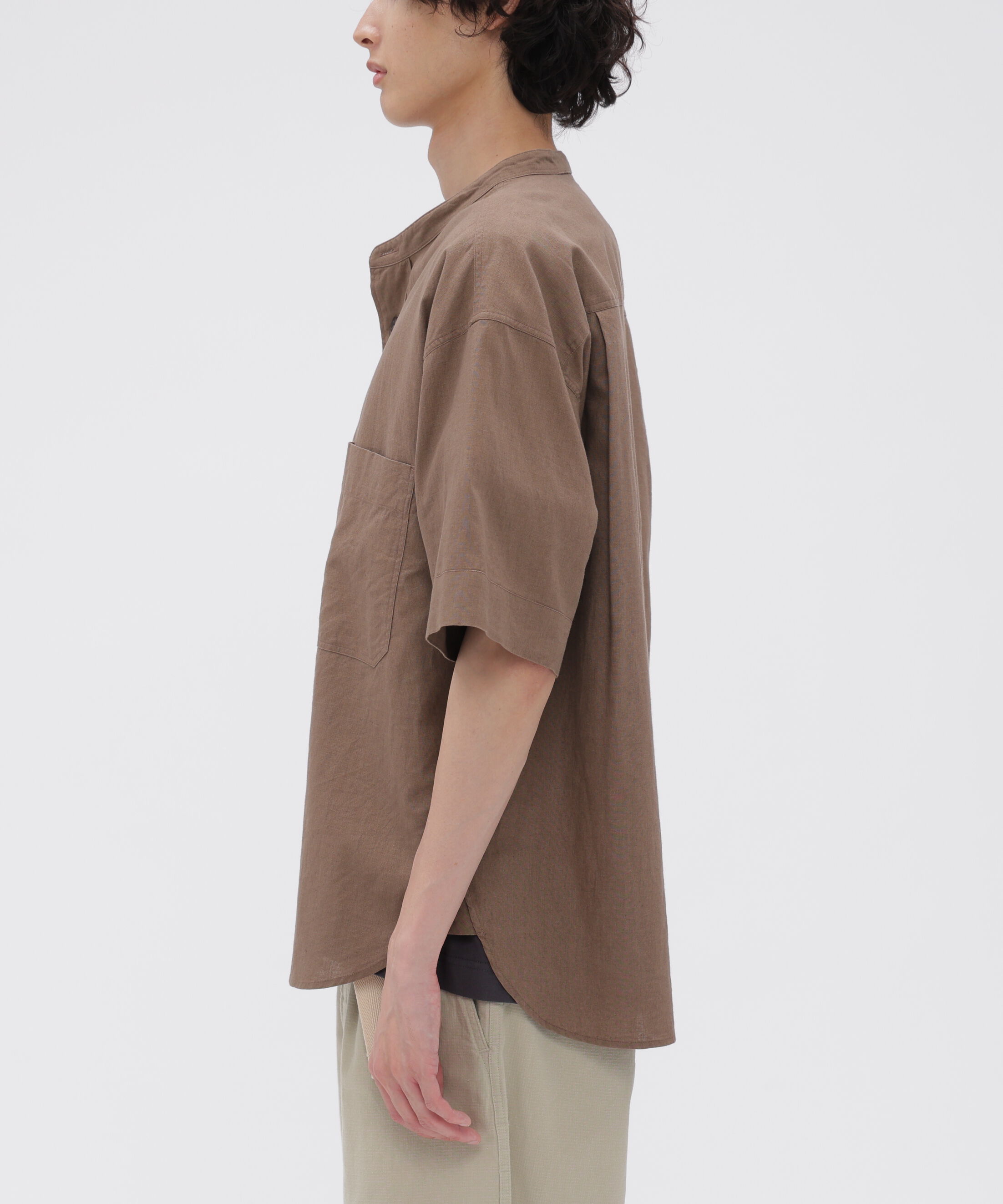 MHL.「SURFACE DYED COTTON LINEN SHIRT」|シャツ・ブラウス|
