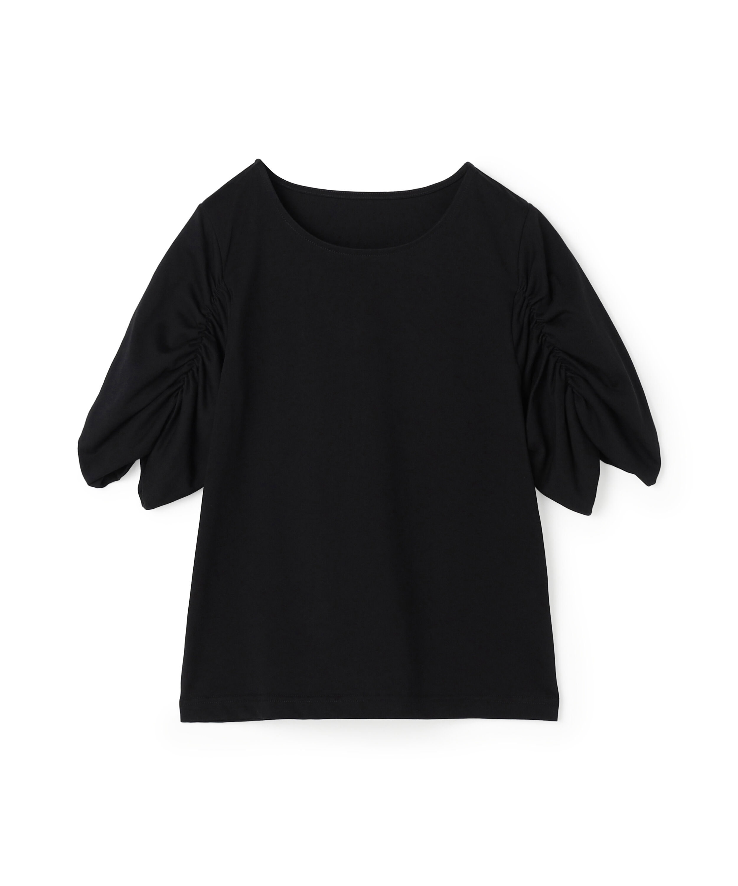  「ギャザースリーブカットソー」|Tシャツ・カットソー|