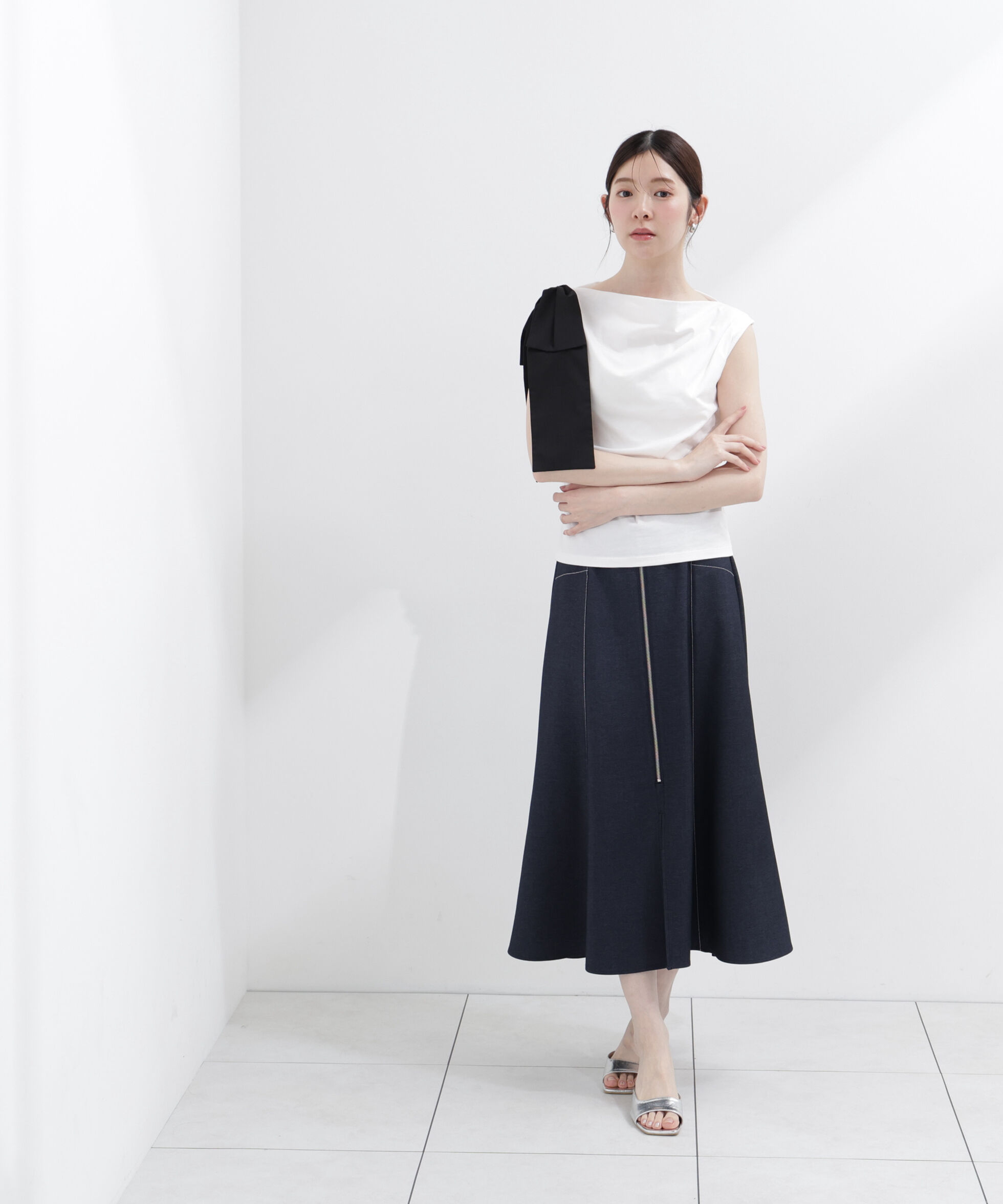PROPORTION BODY DRESSING「＜中川紅葉さん着用＞フロントジップマーメードスカート」|スカート|