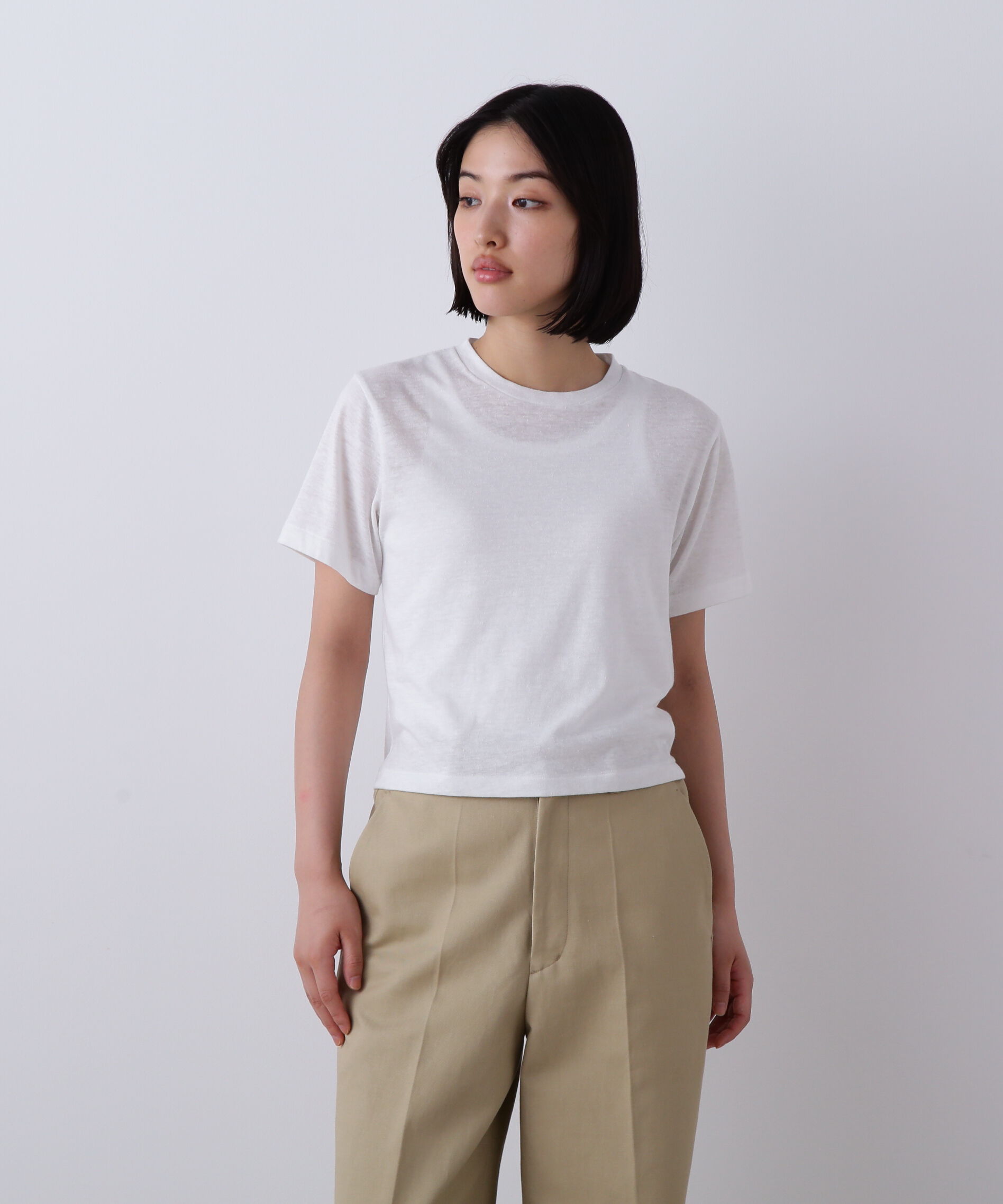 YLEVE 「YLEVE / TETRON COTTON SLUB YARN JERSEY T-SHIRT」|Tシャツ・カットソー|ホワイト