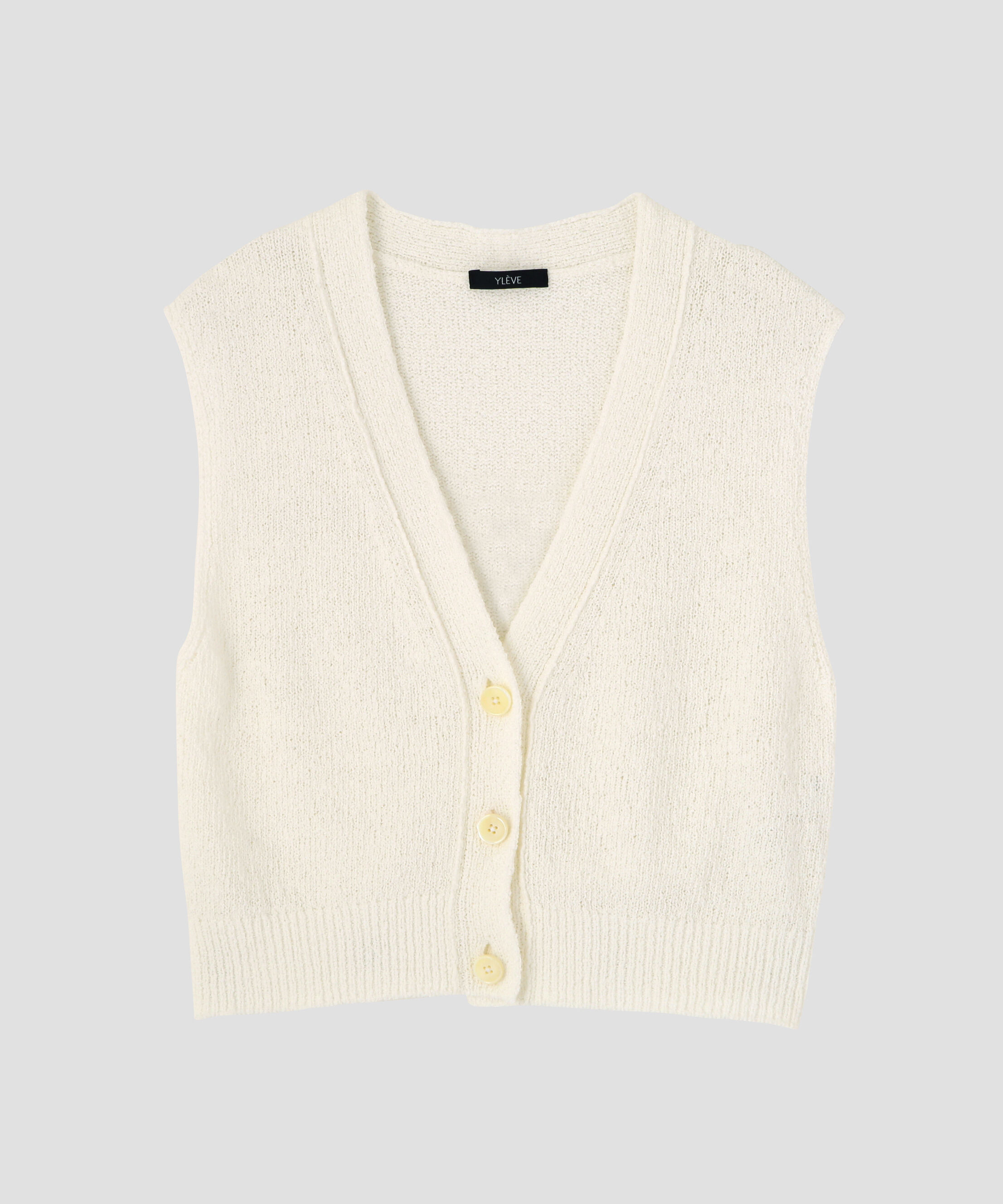 YLEVE 「YLEVE / COTTON BOUCLE KNIT VEST」|ニット・セーター|
