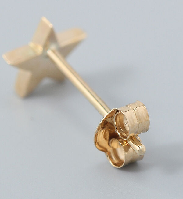 JUPITER「【K10】ダイヤモンドスターピアス /片耳」|ピアス|