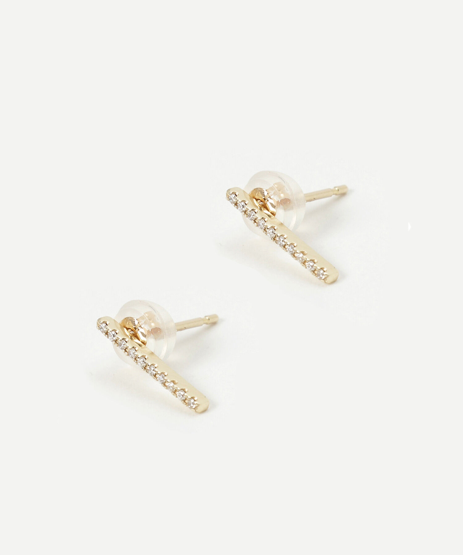 JUPITER「【K10】ダイヤモンドバーピアス」|ピアス|