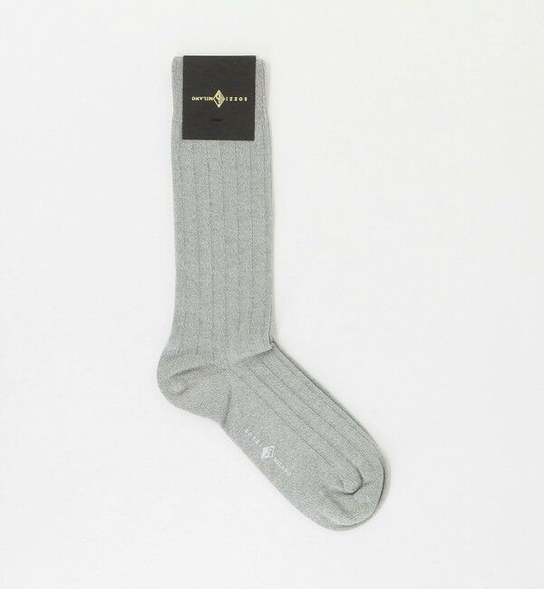 UNITED ARROWS「＜SOZZI＞メランジ リブソックス」|ソックス|LT.GRAY