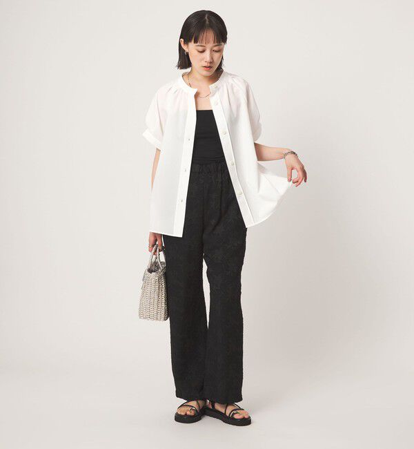 UNITED ARROWS green label relaxing「スタンドネック 2WAY ブラウス」|シャツ・ブラウス|