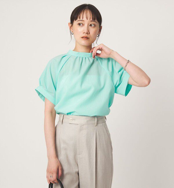 UNITED ARROWS green label relaxing「スタンドネック 2WAY ブラウス」|シャツ・ブラウス|