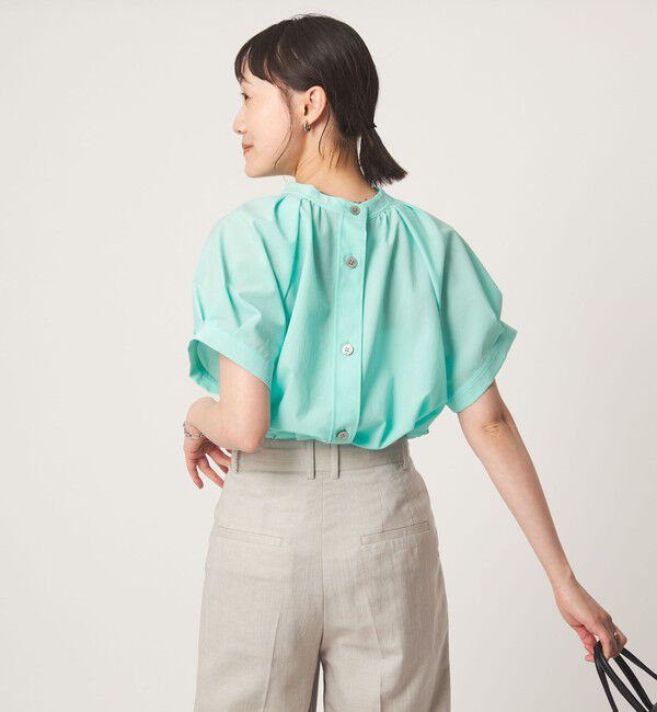 UNITED ARROWS green label relaxing「スタンドネック 2WAY ブラウス」|シャツ・ブラウス|