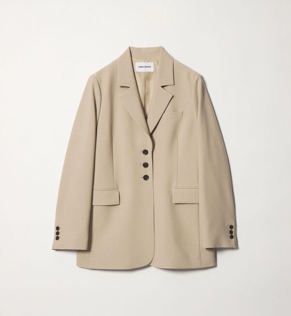 EMMEL REFINES「＜EMMEL REFINES＞EM 3ボタン シングルテーラード ジャケット」|テーラードジャケット|BEIGE