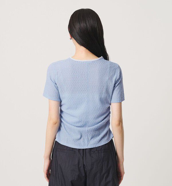 BEAUTY&YOUTH UNITED ARROWS「ベロア パイピング ギャザー カットソー」|Tシャツ・カットソー|