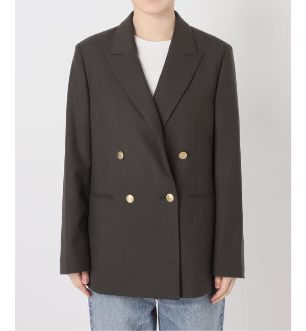 Spick and Span「《追加予約》ウールブレンドダブルブレストジャケット」|テーラードジャケット|