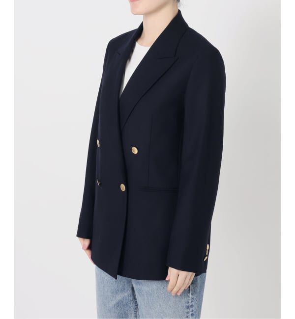 Spick and Span「《追加予約》ウールブレンドダブルブレストジャケット」|テーラードジャケット|