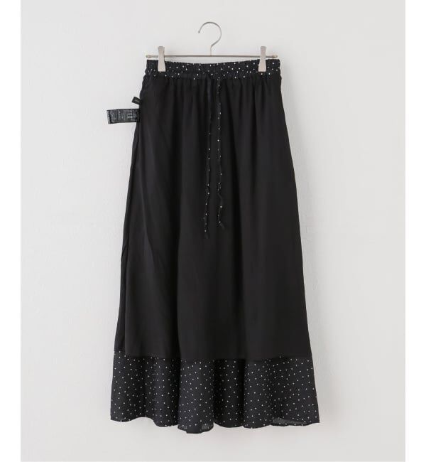 Spick and Span「《セットアップ可》ドットギャザーイージースカート」|スカート|