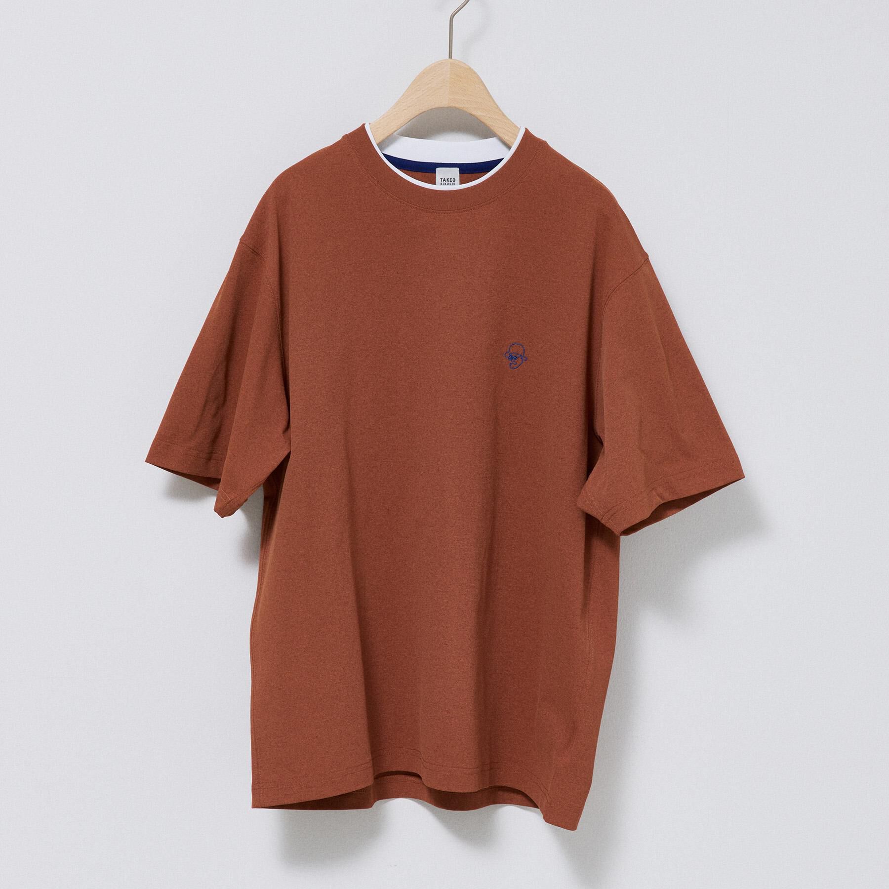 TAKEO KIKUCHI「【汗染み軽減】フェイクレイヤー ワンポイント プルオーバー」|Tシャツ・カットソー|