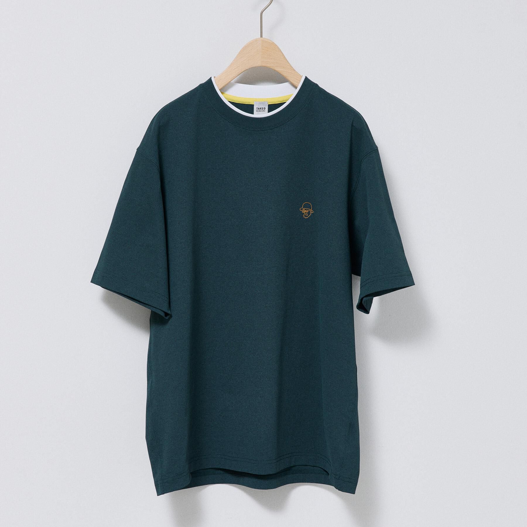 TAKEO KIKUCHI「【汗染み軽減】フェイクレイヤー ワンポイント プルオーバー」|Tシャツ・カットソー|