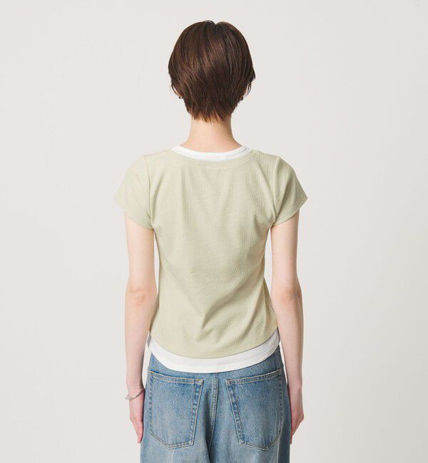 BEAUTY&YOUTH UNITED ARROWS「ヘンリーネック レイヤード Tシャツ」|Tシャツ・カットソー|