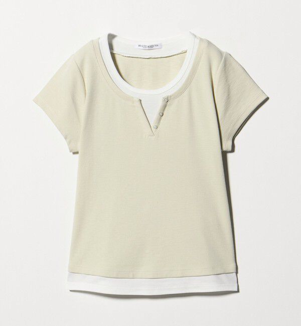 BEAUTY&YOUTH UNITED ARROWS「ヘンリーネック レイヤード Tシャツ」|Tシャツ・カットソー|