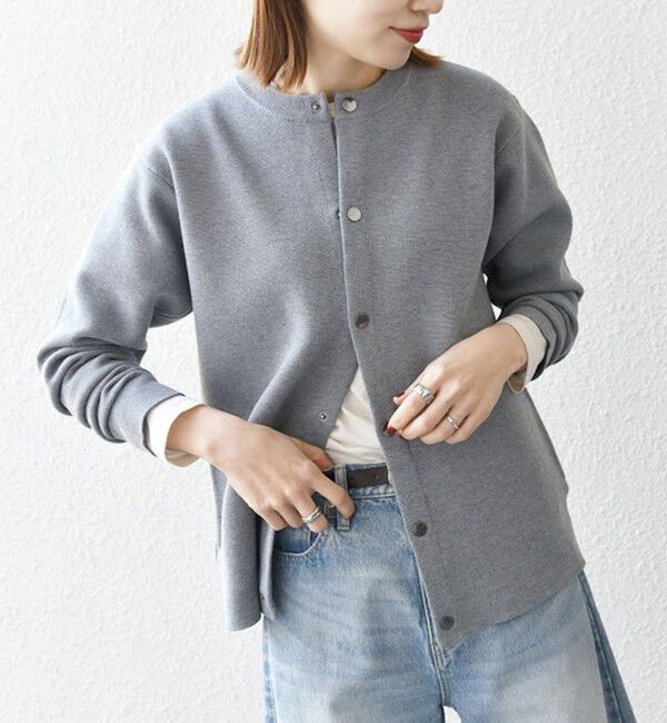SHIPS any「SHIPS any: 〈手洗い可能〉ミラノリブ クルーネック カーディガン 26SS◇」|カーディガン|グレー系