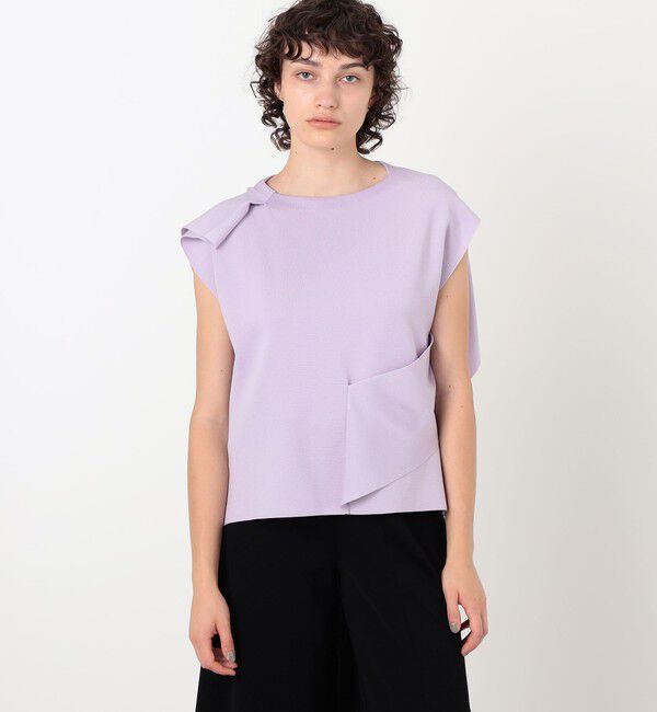 TOMORROWLAND BUYING WEAR「CFCL AC MILAN DRAPED TOP ミラノリブ ドレープトップ」|シャツ・ブラウス|