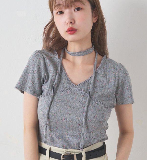  「ミニビスケットTee」|Tシャツ・カットソー|グレー