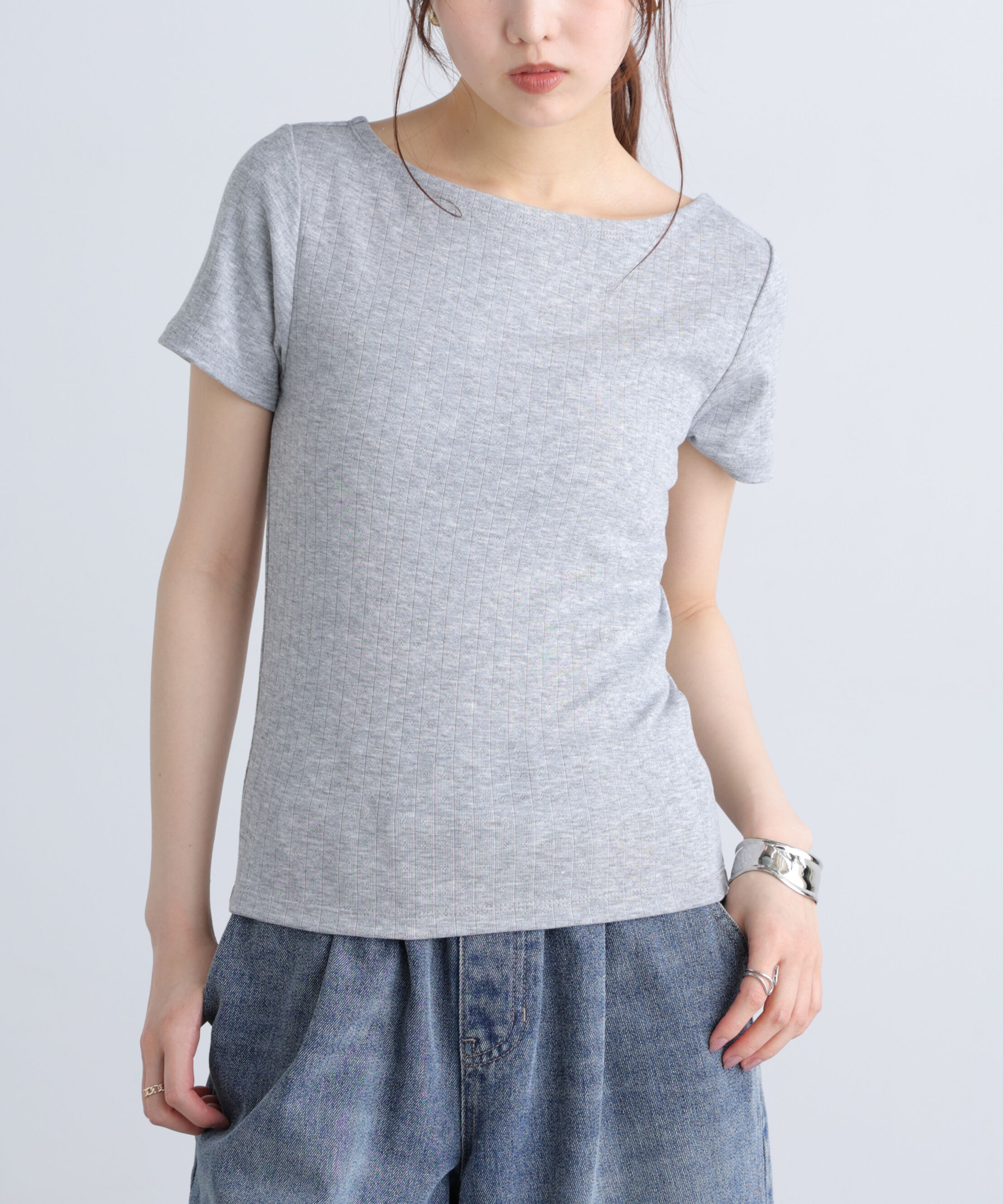  「針抜きテレコTシャツタンクセット」|Tシャツ・カットソー|