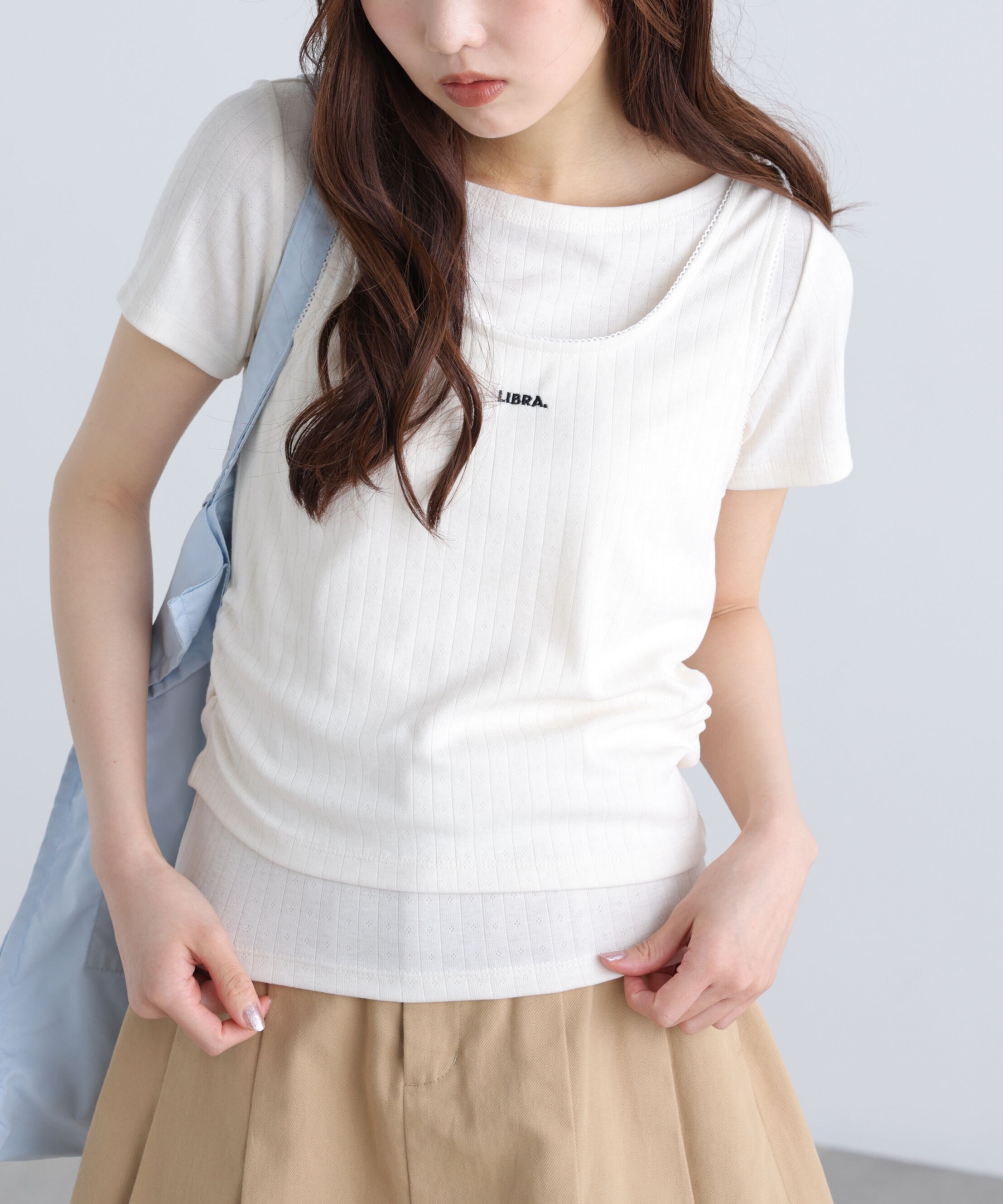  「針抜きテレコTシャツタンクセット」|Tシャツ・カットソー|オフ