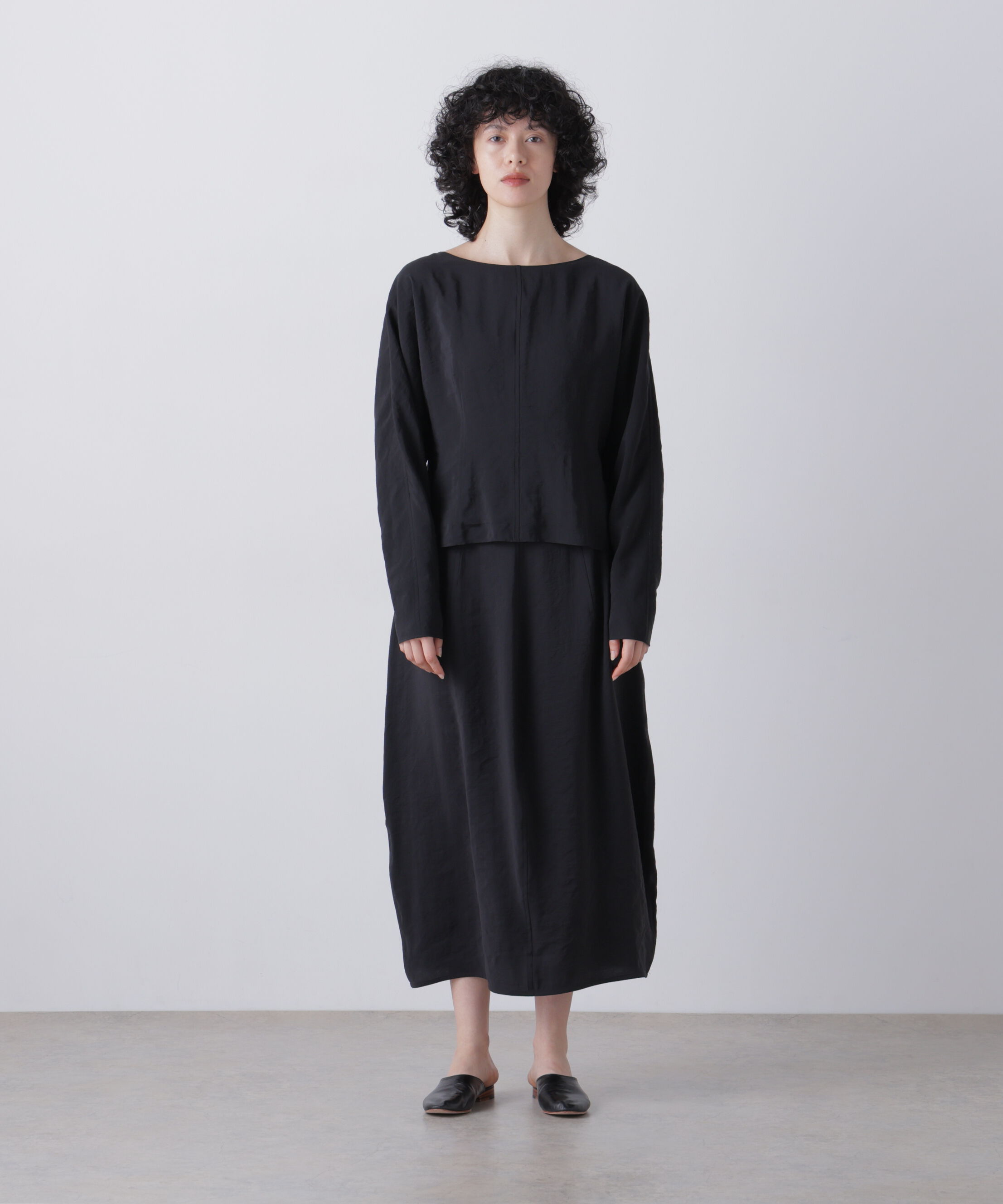 YLEVE 「YLEVE / RAYON-POLYESTER BROAD BLOUSE」|シャツ・ブラウス|