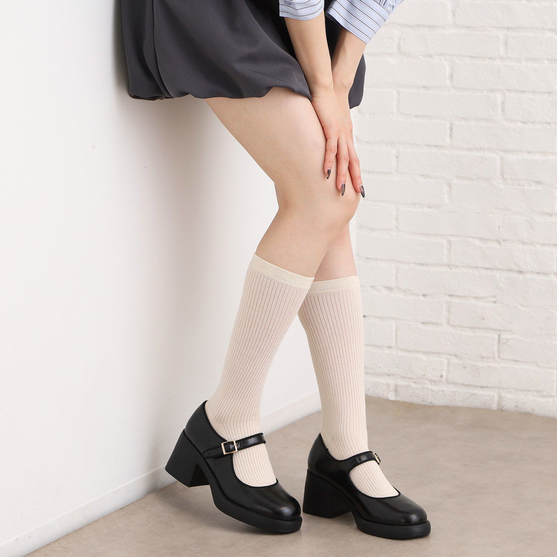 ESPERANZA「ストラップ付プラットフォームパンプス」|パンプス|