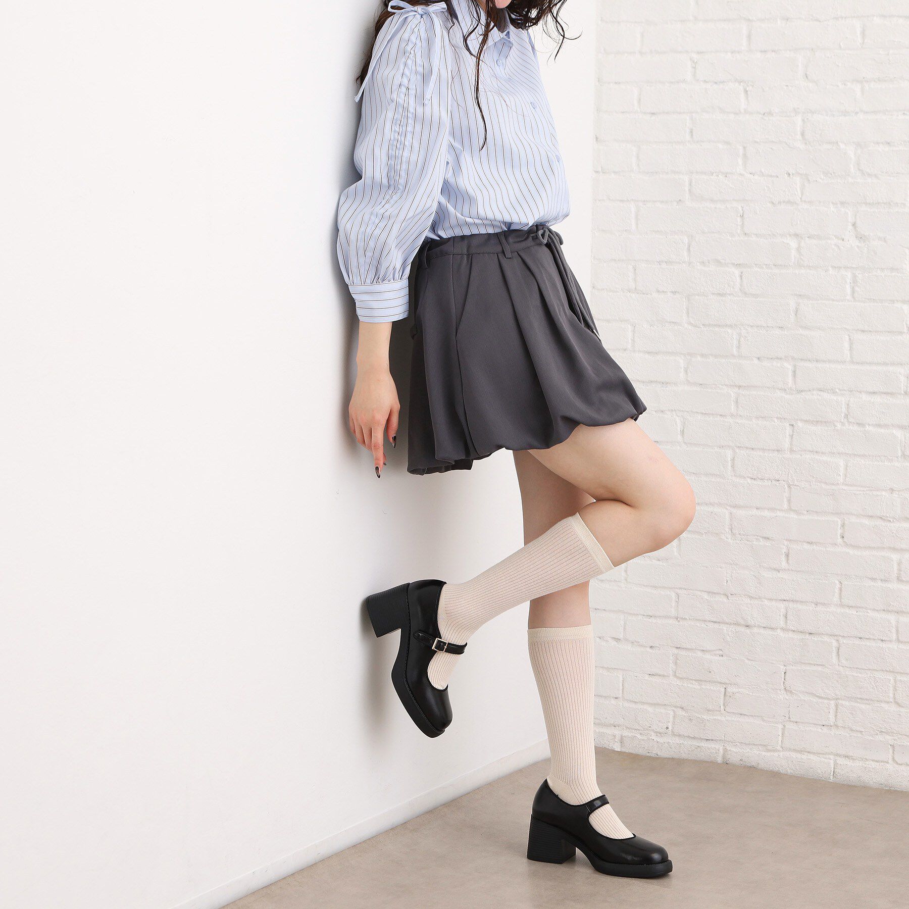 ESPERANZA「ストラップ付プラットフォームパンプス」|パンプス|