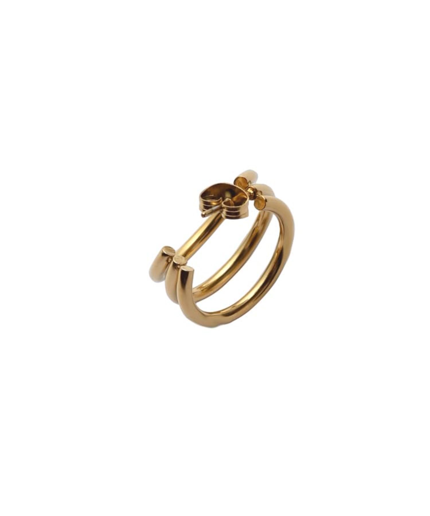 STYLE DELI「【金アレ対策】トリプルフープステンレスピアス」|ピアス|