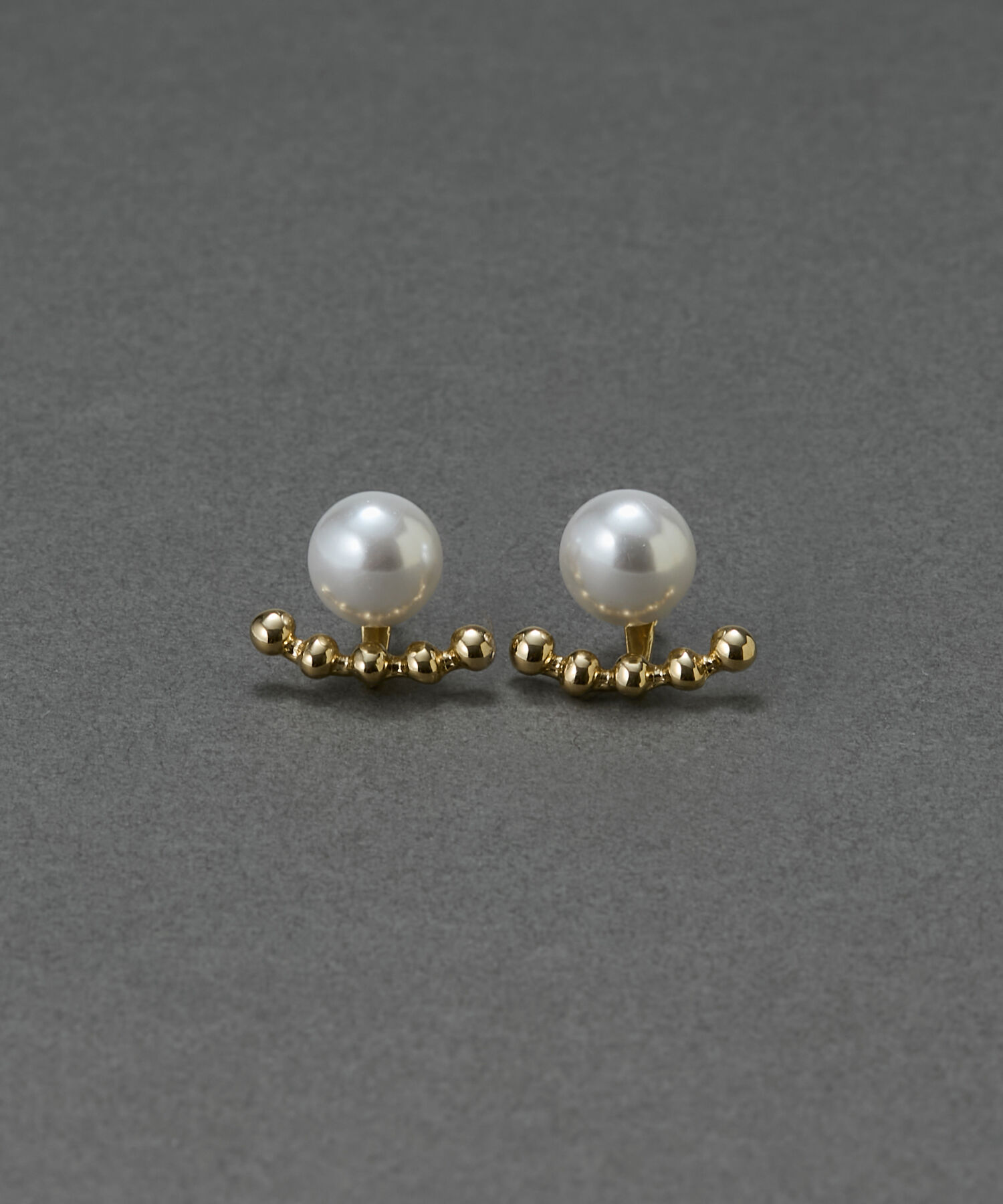 Phoebe「【金属アレルギー対応】2wayドロップラインパールバックキャッチピアス　ゴールド/ニッケルフリー」|ピアス|