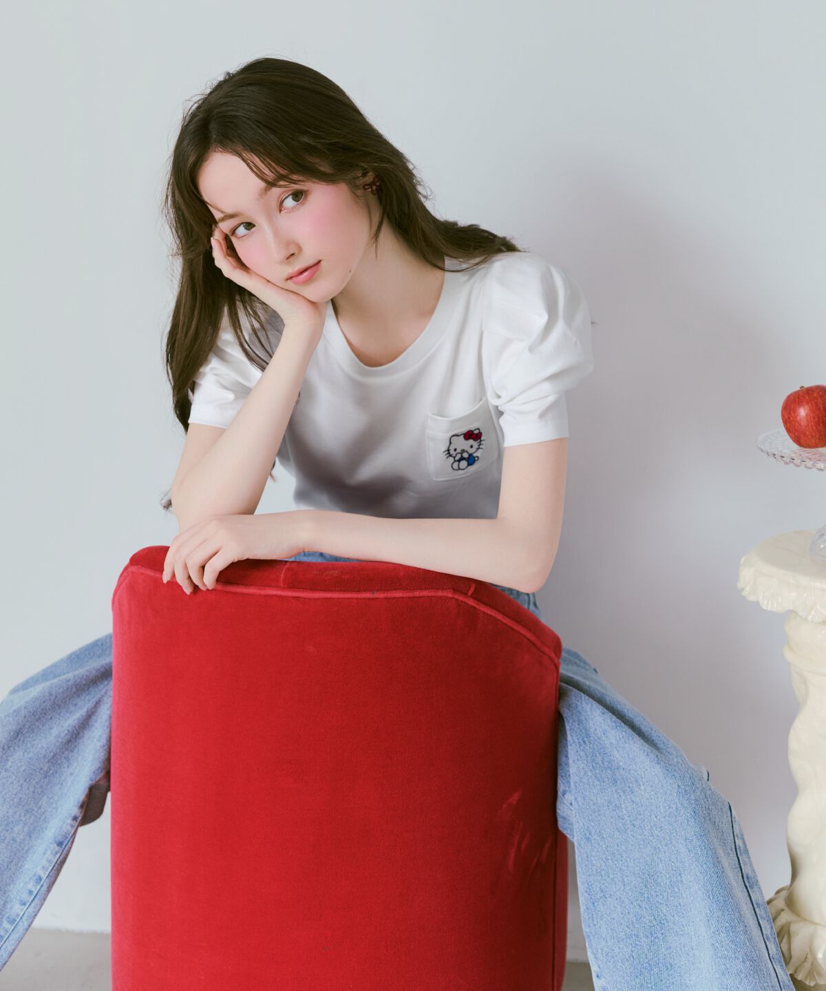 WILLSELECTION「WILLSELECTION&times;HELLO KITTY 刺繍カットトップス」|Tシャツ・カットソー|