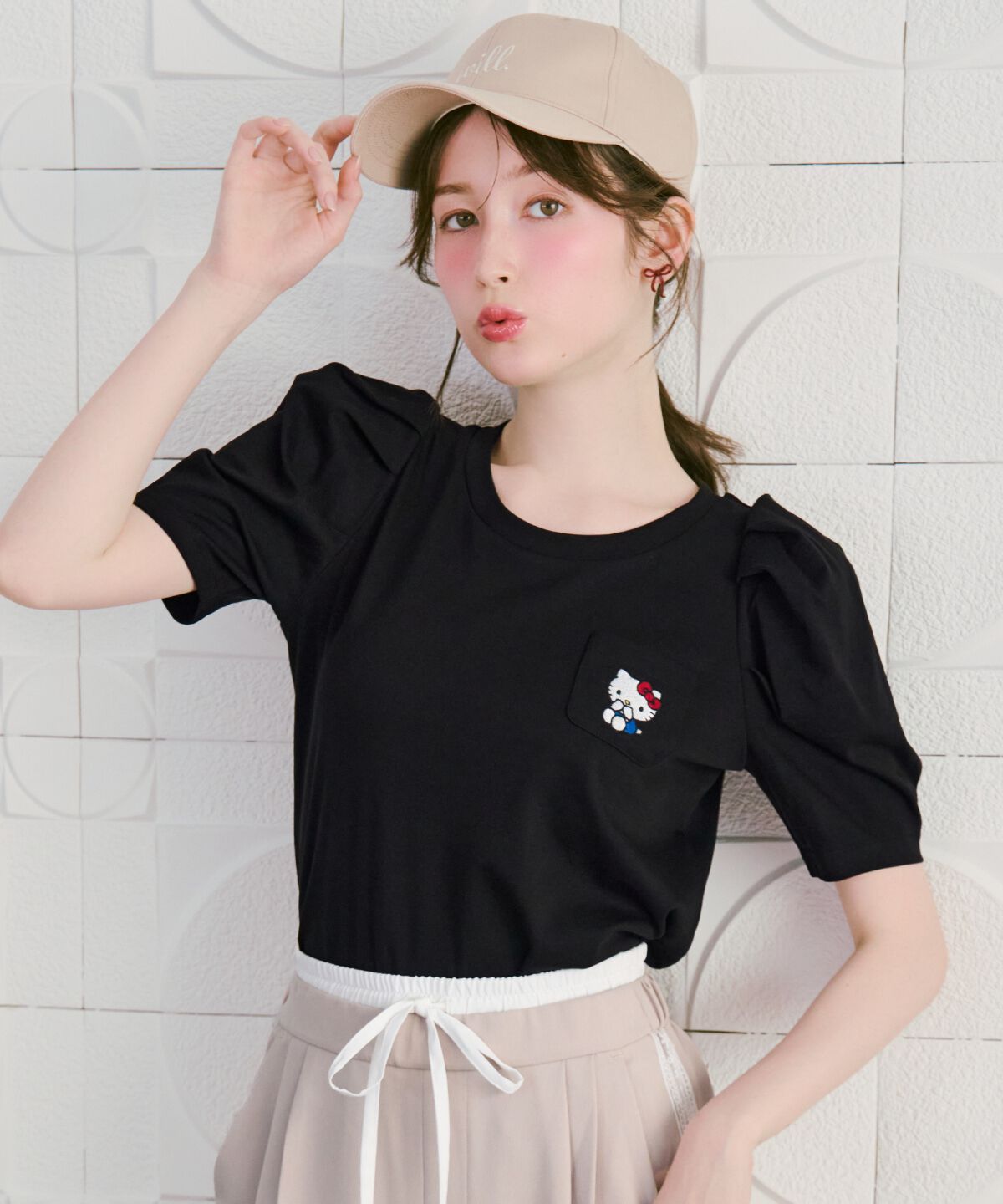 WILLSELECTION「WILLSELECTION&times;HELLO KITTY 刺繍カットトップス」|Tシャツ・カットソー|