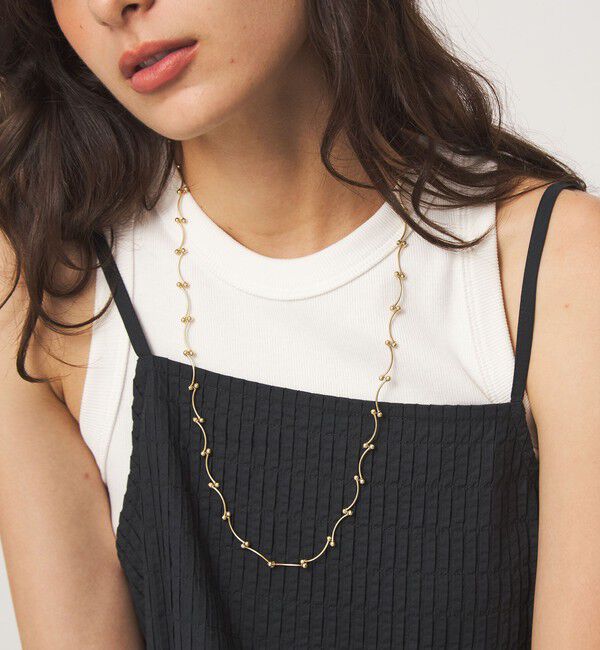 UNITED ARROWS green label relaxing「ボール＆バー デザインチェーン ネックレス」|ネックレス|GOLD