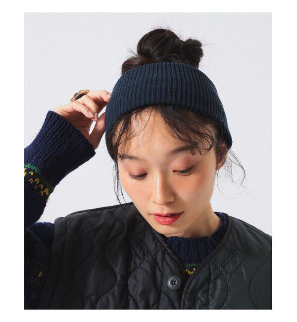 BEAMSBOY「【別注】organicsta / リブ ヘアバンド」|その他|NAVY