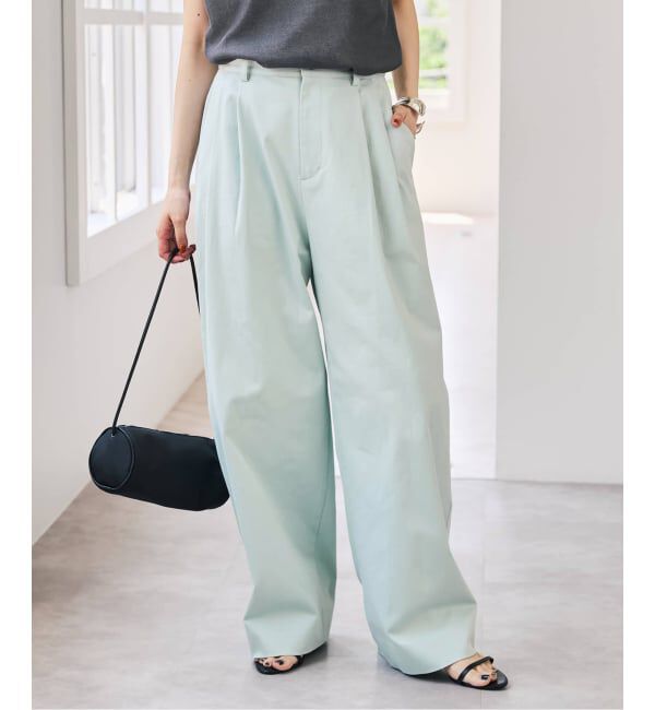 Spick and Span「Higuchi*S 2タックツイルパンツ」|チノ|