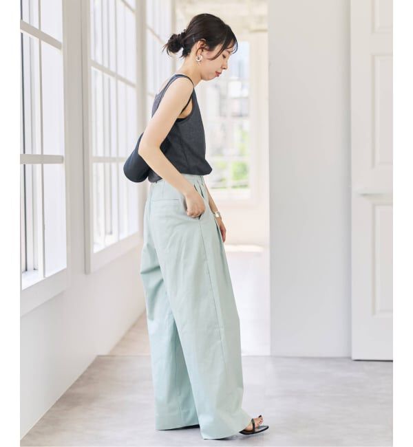 Spick and Span「Higuchi*S 2タックツイルパンツ」|チノ|