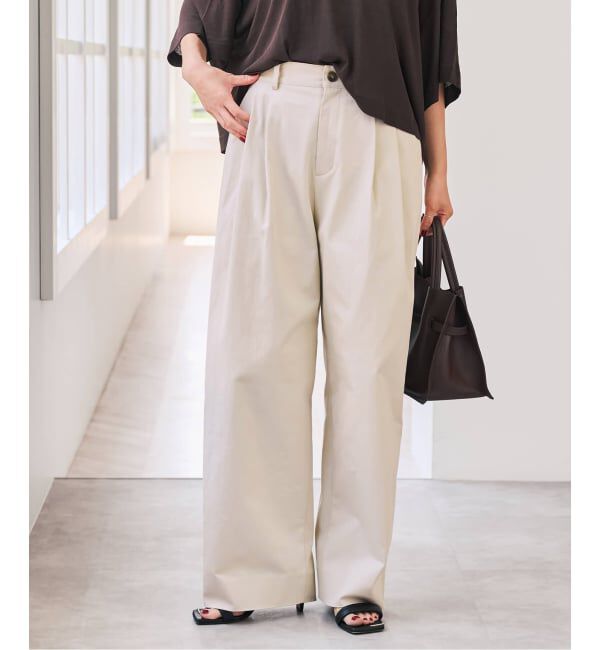 Spick and Span「Higuchi*S 2タックツイルパンツ」|チノ|