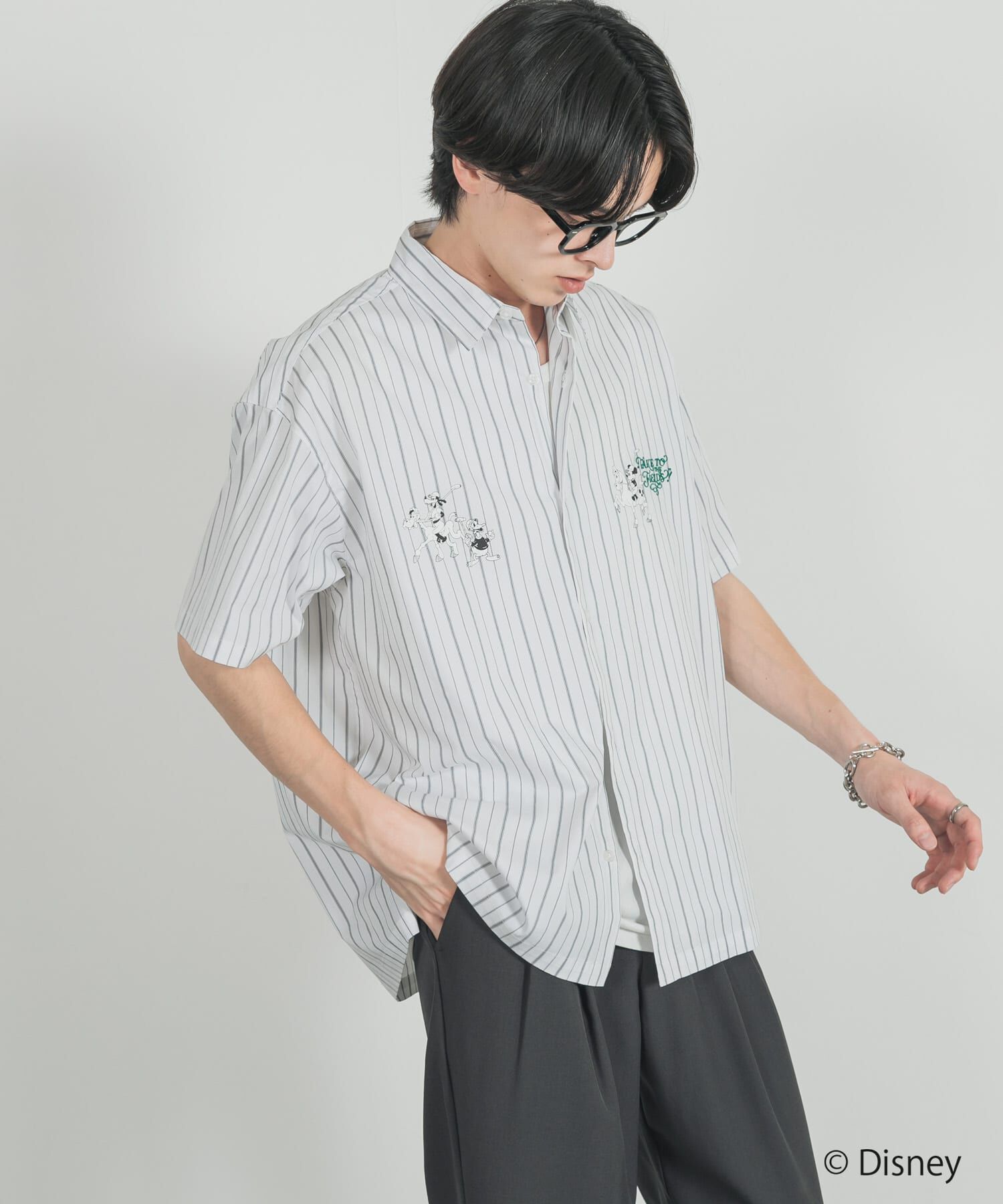 SENSE OF PLACE by URBAN RESEARCH「別注/Disney/ストライプシャツ」|シャツ・ブラウス|